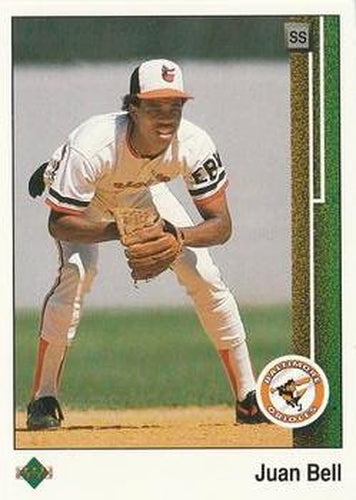 #747 Juan Bell - Baltimore Orioles - 1989 Upper Deck Baseball