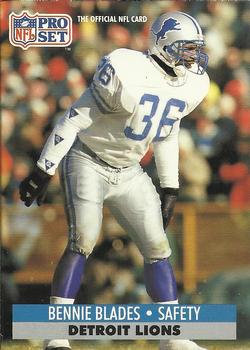 #147 Bennie Blades - Detroit Lions - 1991 Pro Set Football