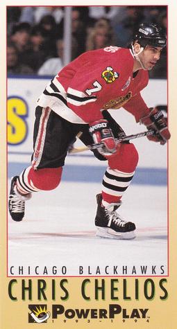 #47 Chris Chelios - Chicago Blackhawks - 1993-94 Fleer PowerPlay Hockey