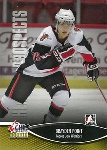 #47 Brayden Point - Moose Jaw Warriors - 2012-13 In The Game Heroes and Prospects Hockey