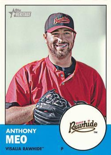 #47 Anthony Meo - Visalia Rawhide - 2012 Topps Heritage Minor League Baseball