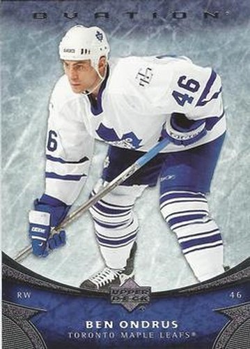 #47 Ben Ondrus - Toronto Maple Leafs - 2006-07 Upper Deck Ovation Hockey