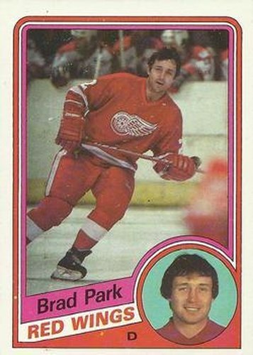 #47 Brad Park - Detroit Red Wings - 1984-85 Topps Hockey