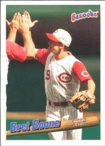 #47 Bret Boone - Cincinnati Reds - 1996 Bazooka Baseball