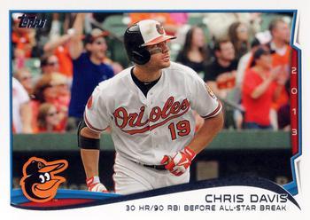 #47 Chris Davis - Baltimore Orioles - 2014 Topps Baseball