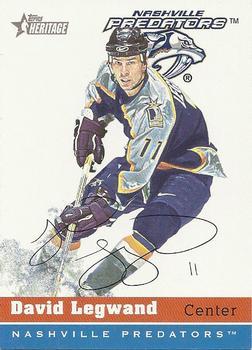 #47 David Legwand - Nashville Predators - 2000-01 Topps Heritage Hockey