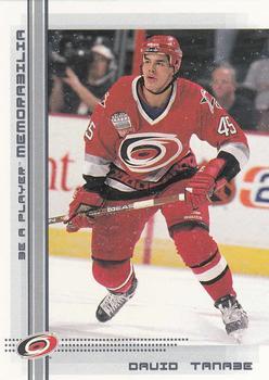 #47 David Tanabe - Carolina Hurricanes - 2000-01 Be a Player Memorabilia Hockey