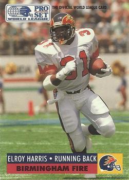 #47 Elroy Harris - Birmingham Fire - 1991 Pro Set WLAF Football