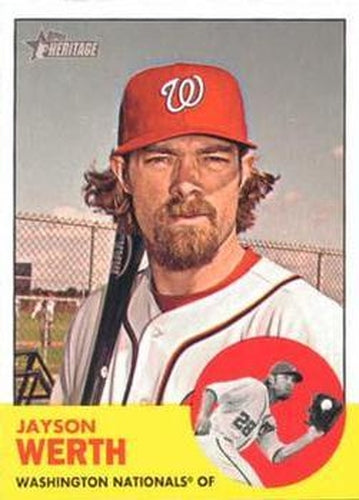 #47 Jayson Werth - Washington Nationals - 2012 Topps Heritage Baseball