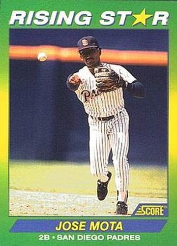#47 Jose Mota - San Diego Padres - 1992 Score 100 Rising Stars Baseball