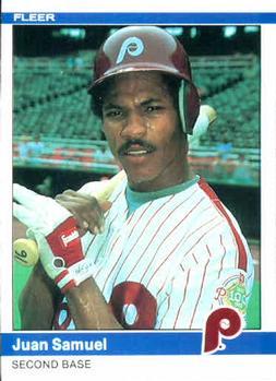 #47 Juan Samuel - Philadelphia Phillies - 1984 Fleer Baseball