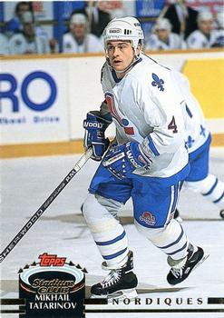 #47 Mikhail Tatarinov - Quebec Nordiques - 1992-93 Stadium Club Hockey