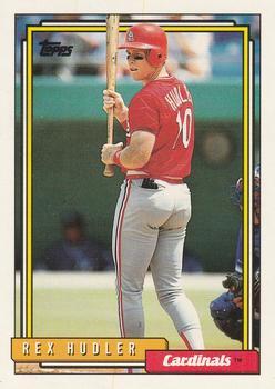 #47 Rex Hudler - St. Louis Cardinals - 1992 Topps Baseball