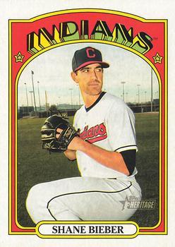 #47 Shane Bieber - Cleveland Indians - 2021 Topps Heritage Baseball