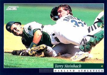#47 Terry Steinbach - Oakland Athletics -1994 Score Baseball