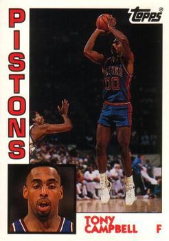 #47 Tony Campbell - Detroit Pistons - 1992-93 Topps Archives Basketball