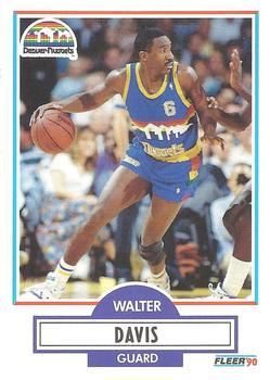 #47 Walter Davis - Denver Nuggets - 1990-91 Fleer Basketball