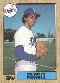 #47 Dennis Powell - Los Angeles Dodgers - 1987 Topps Baseball