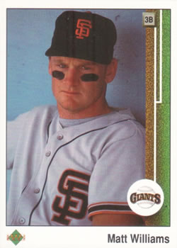 #247 Matt Williams - San Francisco Giants - 1989 Upper Deck Baseball