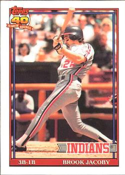 #47 Brook Jacoby - Cleveland Indians - 1991 O-Pee-Chee Baseball