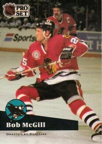 #47 Bob McGill - 1991-92 Pro Set Hockey