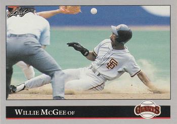 #47 Willie McGee - San Francisco Giants - 1992 Leaf Baseball