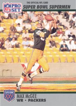 #47 Max McGee - Green Bay Packers - 1990-91 Pro Set Super Bowl XXV Silver Anniversary Football