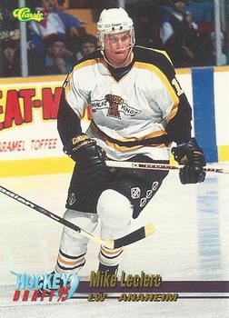 #47 Mike Leclerc - Anaheim Mighty Ducks - 1995 Classic Hockey