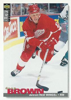 #47 Doug Brown - Detroit Red Wings - 1995-96 Collector's Choice Hockey