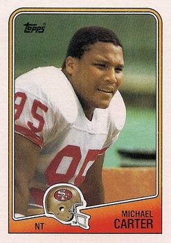 #47 Michael Carter - San Francisco 49ers - 1988 Topps Football