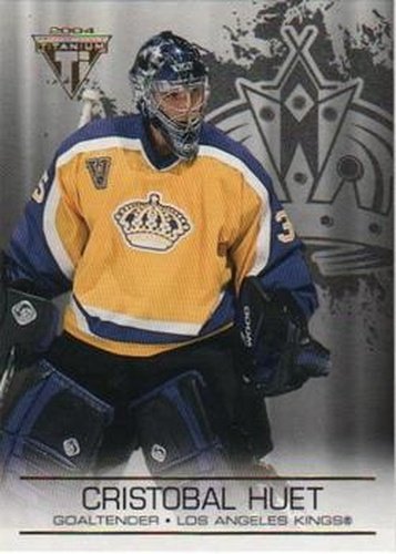 #47 Cristobal Huet - Los Angeles Kings - 2003-04 Pacific Private Stock Titanium Hockey