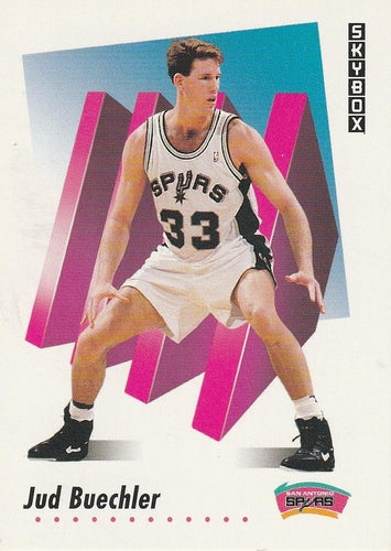 #647 Jud Buechler - San Antonio Spurs - 1991-92 SkyBox Basketball