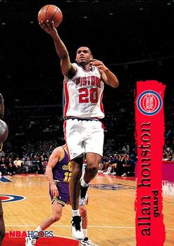 #47 Allan Houston - Detroit Pistons - 1995-96 Hoops Basketball