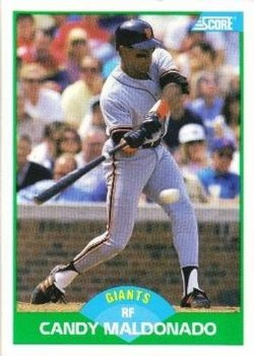 #47 Candy Maldonado - San Francisco Giants - 1989 Score Baseball