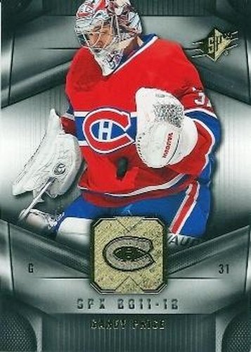 #47 Carey Price - Montreal Canadiens - 2011-12 SPx Hockey