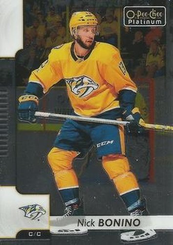 #47 Nick Bonino - Nashville Predators - 2017-18 O-Pee-Chee Platinum Hockey