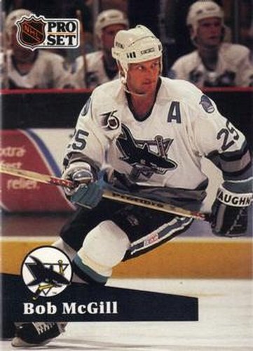 #480 Bob McGill - 1991-92 Pro Set Hockey