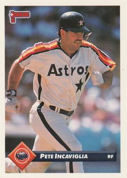 #480 Pete Incaviglia - Houston Astros - 1993 Donruss Baseball