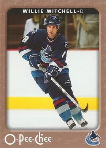 #480 Willie Mitchell - Vancouver Canucks - 2006-07 O-Pee-Chee Hockey