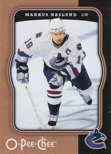 #480 Markus Naslund - Vancouver Canucks - 2007-08 O-Pee-Chee Hockey