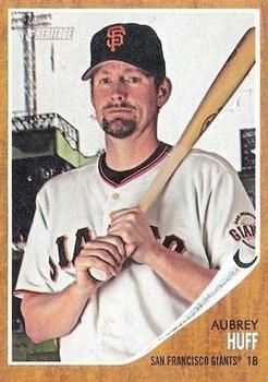 #480 Aubrey Huff - San Francisco Giants - 2011 Topps Heritage Baseball