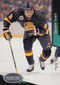 #480 Greg Adams - Vancouver Canucks - 1993-94 Parkhurst Hockey