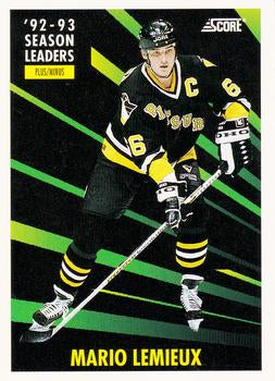 #480 Mario Lemieux - Pittsburgh Penguins - 1993-94 Score Canadian Hockey