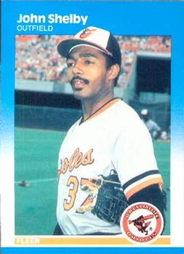 #480 John Shelby - Baltimore Orioles - 1987 Fleer Baseball