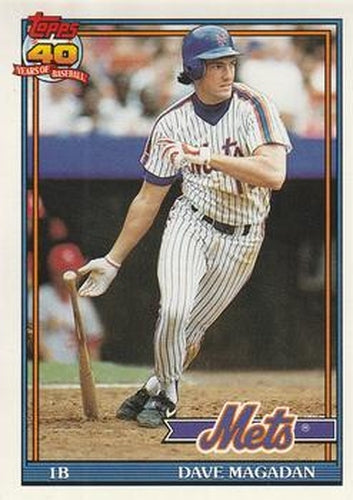 #480 Dave Magadan - New York Mets - 1991 O-Pee-Chee Baseball