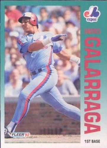 #480 Andres Galarraga - Montreal Expos - 1992 Fleer Baseball