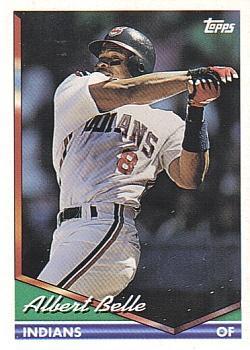 #480 Albert Belle - Cleveland Indians - 1994 Topps Baseball