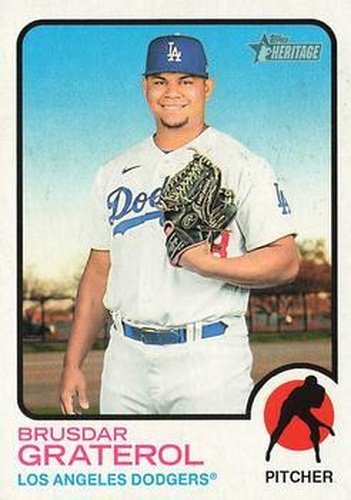 #480 Brusdar Graterol - Los Angeles Dodgers - 2022 Topps Heritage Baseball