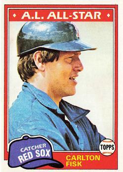 #480 Carlton Fisk - Boston Red Sox - 1981 Topps Baseball