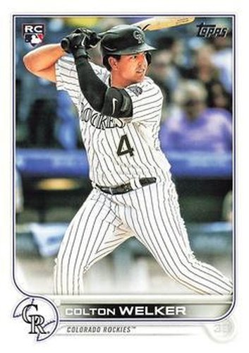 #480 Colton Welker - Colorado Rockies - 2022 Topps Baseball